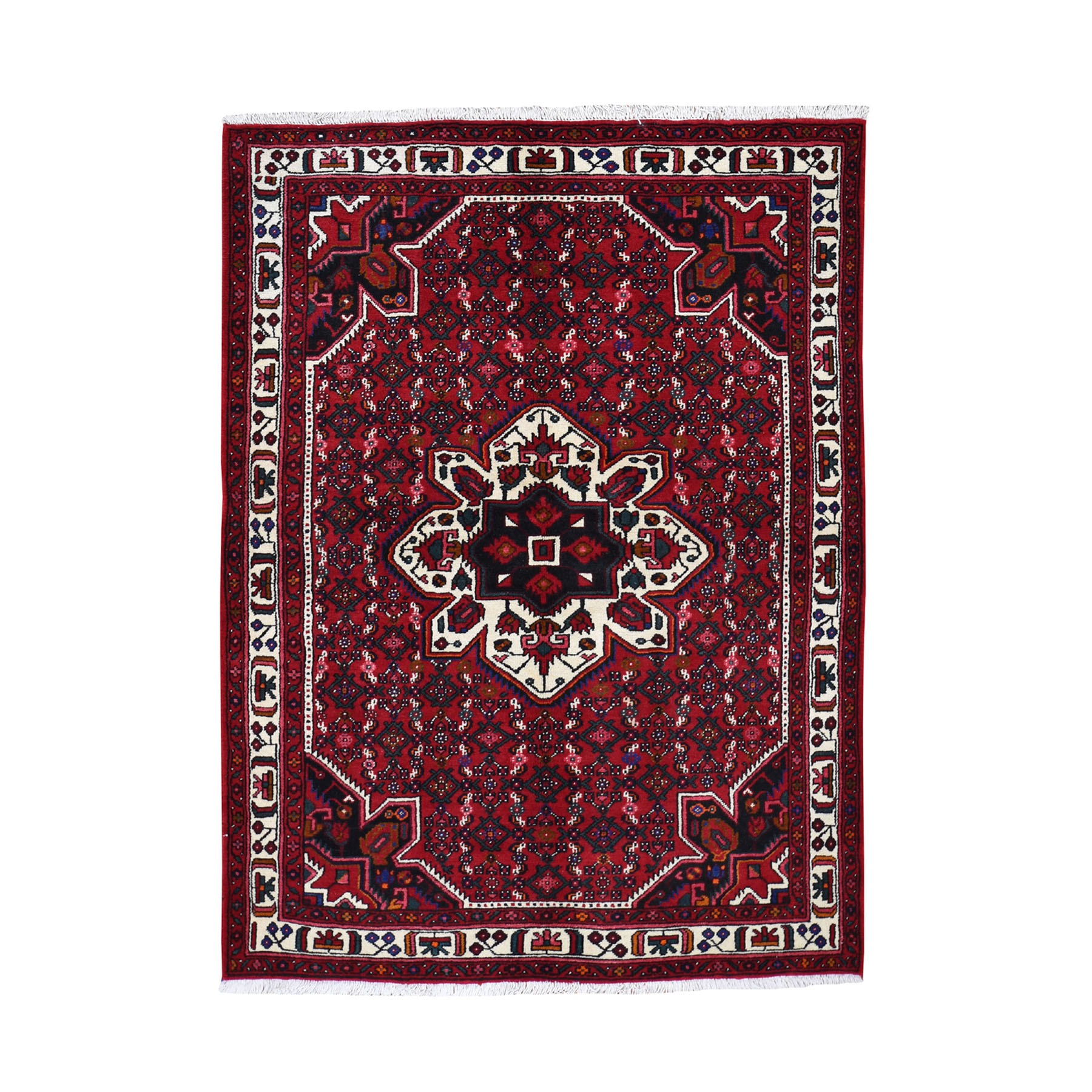 Traditional Wool Hand-Knotted Area Rug 5'4